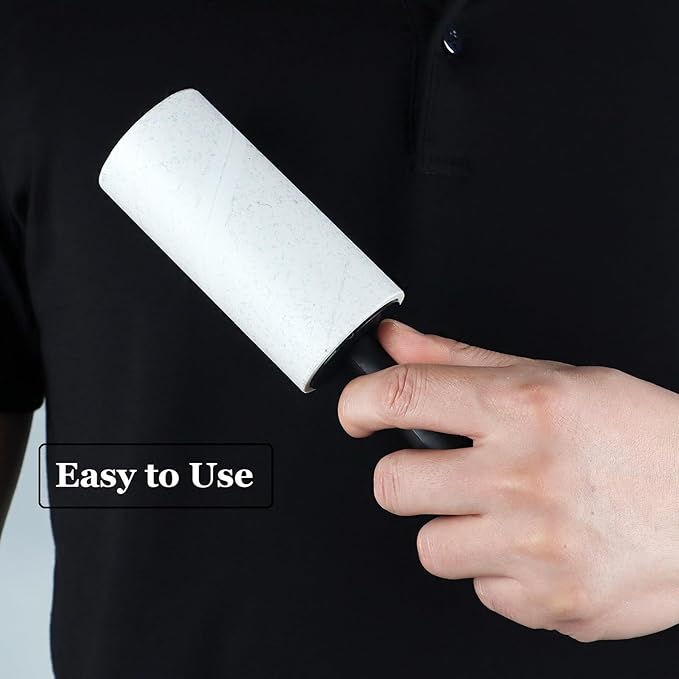 4 inch Lint Roller Refills for PetLovers Evercare Fedicelly Albatross and More Lint Rollers, Extra Sticky 90 Sheets per Refill, Pack of 4 Rolls, 360 Sheets Total (1 1/2 inch Inside Diameter)