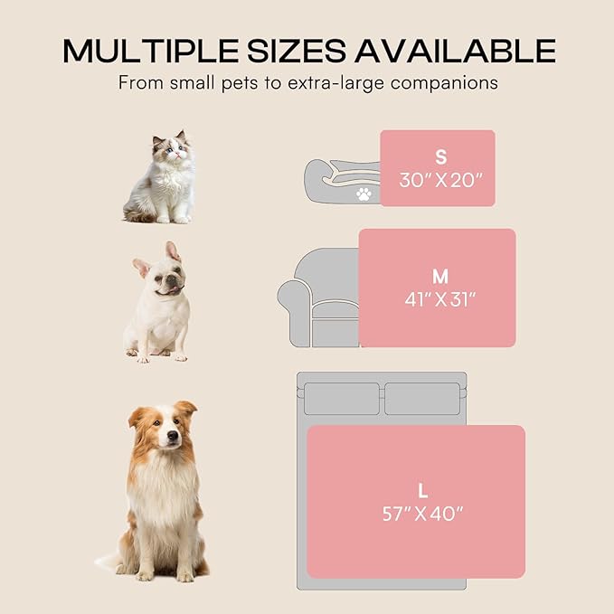 Luciphia Small Dog Blanket Washable Pet Bed Cover Soft Fluffy Puppy Blanket with Premium Fleece 300GSM Cozy Calming Cat Blankets for Indoor Cats Pink 30x20 inch