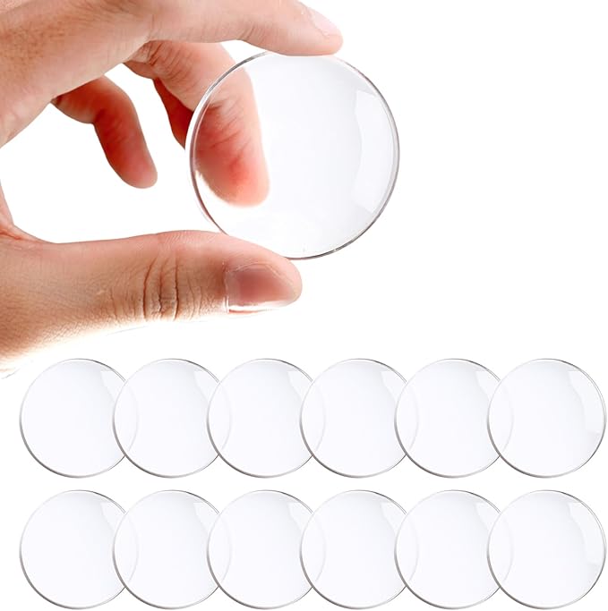 Door Stoppers for Wall, Etybetopstar 12PCS Self Strong Adhesive Door Knob Wall Protector, Quiet, Shock Absorbent Gel for Home, Office, Wall Protectors from Door Knobs (2", Clear)
