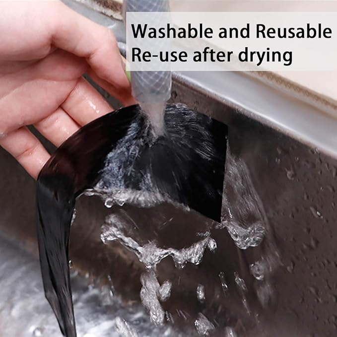 DGSL Car Door Edge Guards Door Sill Protector, 2.7In x 19.7Ft 5D Carbon Fiber Car Wrap Film, Vinyl Automotive Wrap Film Anti-Collision Fits for Most Car (Black)