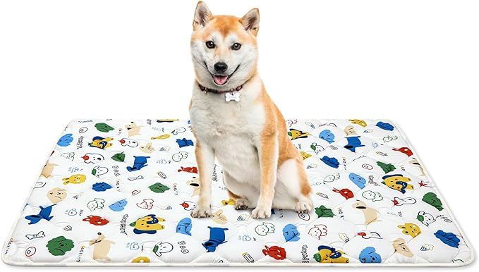 Washable Dog Crate Mat, Ultra Soft Dog Bed Mat for Sleeping with Anti-Slip Bottom for Large Medium Small Dogs Breeds (30" X 19")