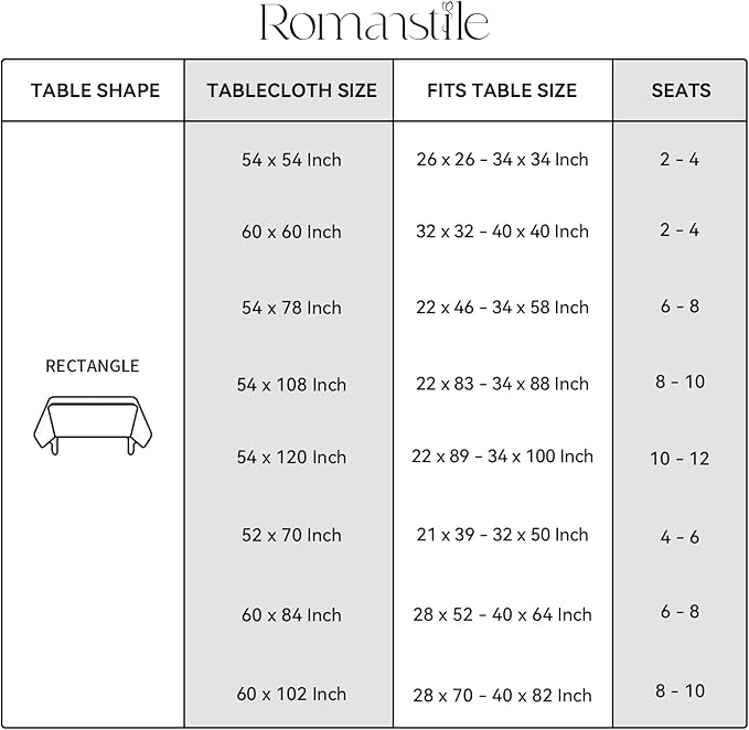 Romanstile Rectangle Vinyl Tablecloth, 100% Waterproof Oil-Proof Checkered Plastic Table Cloth, Heavy Duty Wipeable Table Covers for Dining, Camping, Picnic, Outdoor - 60 x 102 Inch, Blue