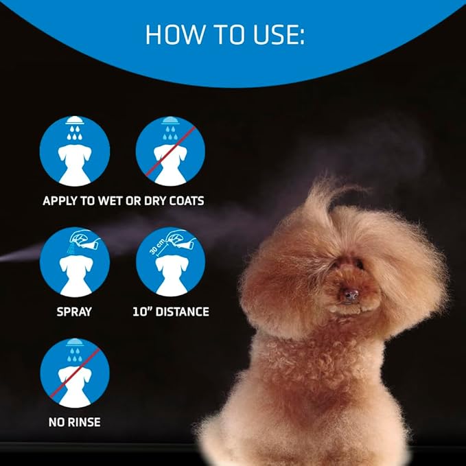 Artero Matt-X Ultra Dematting Spray for Dogs & Cats – Professional Detangler & Conditioner, Fast Tangle Removal, Soft Shiny Coat Finish, 10.1 fl oz