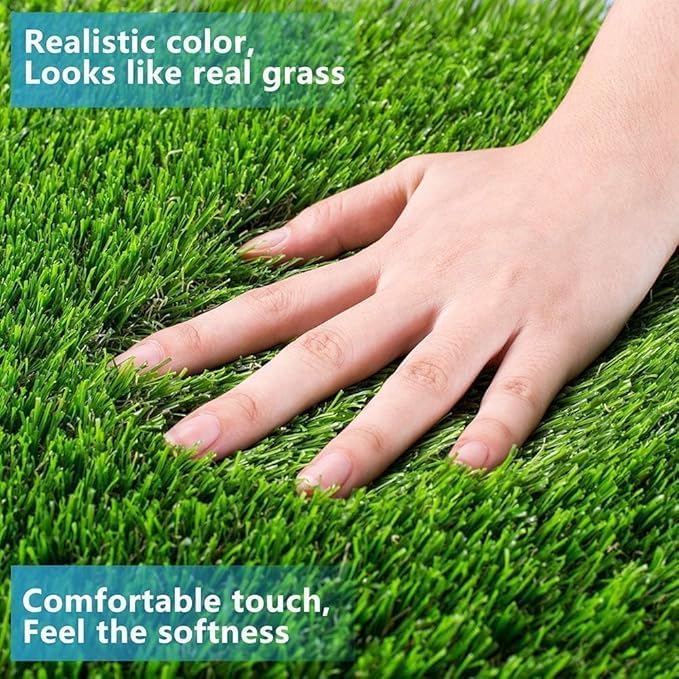 Artificial Grass, 19.7”x 39.4" Dog Pee Pads, Professional Dog Potty Training Rug, Grass Mat with Drainage Holes, Pet Turf Indoor Outdoor Flooring Fake Grass Doormat-Easy to Clean (19.7”x 39.4")