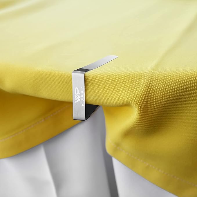 12 Pack Tablecloth Clips - Tablecloth Clips for Outdoor Tables Stainless Steel Table Cloth Holders Heavy Duty