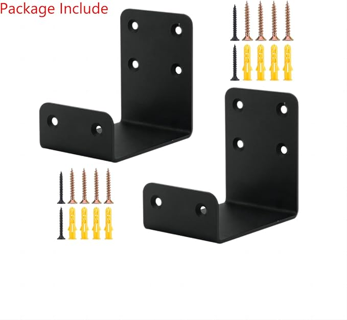 Heavy Duty Mantel Brackets，Floating Shelf Fireplace Bracket，U-Shaped Beam-Style Mantel Support(2 Packs). (4x4x3)