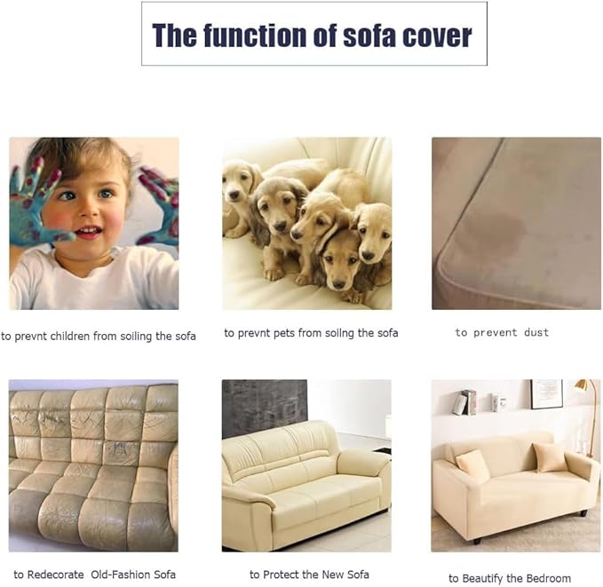 Soft Sofa Armrest Covers, Skin-Friendly Stretch Polyester Armrest Covers, Comfortable Scratch Resistant Sofa Armrest Cover for Square Armrest/Curved Armrest/Reclining Armrest, One Pair,Leather Brown