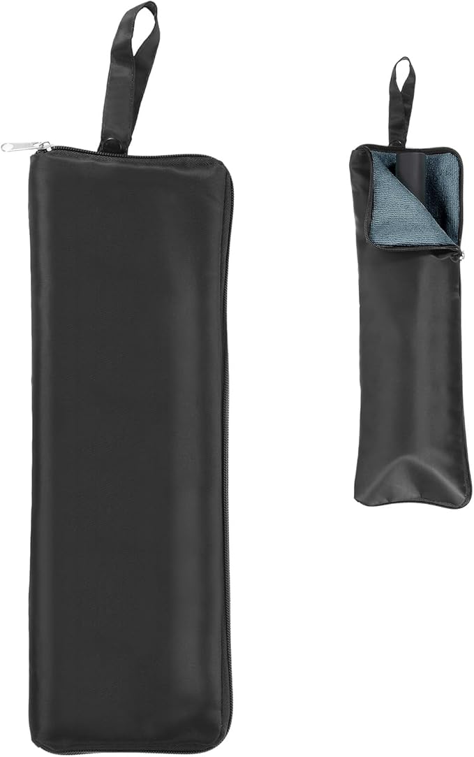 uxcell Wet Umbrellas Bag, 15 x 5 Inch Waterproof Oxford Cloth Reversible Umbrellas Sleeve Cover Portable Waterproof Case for Wet Travel Folding Umbrellas Travel Home Outdoor, Black