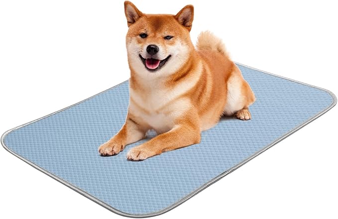 Buvlnee Summer Dog Cooling Mat Washable Ice Silk Self Cool Pad for Small Medium Large Dogs and Cats, Pet Sleeping Pad for Crate, Bed, Indoor & Outdoor Floor, Car Seats