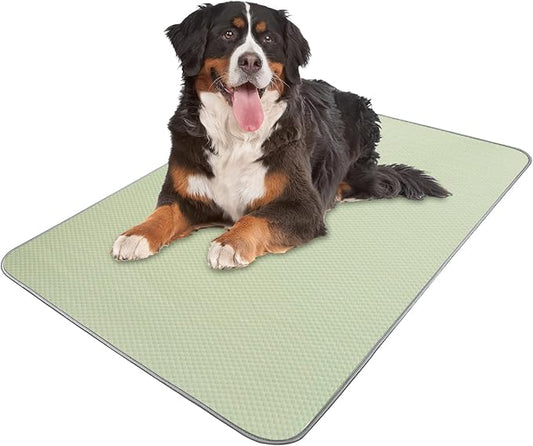 Buvlnee Summer Dog Cooling Mat Washable Ice Silk Self Cool Pad for Small Medium Large Dogs and Cats, Pet Sleeping Pad for Crate, Bed, Indoor & Outdoor Floor, Car Seats