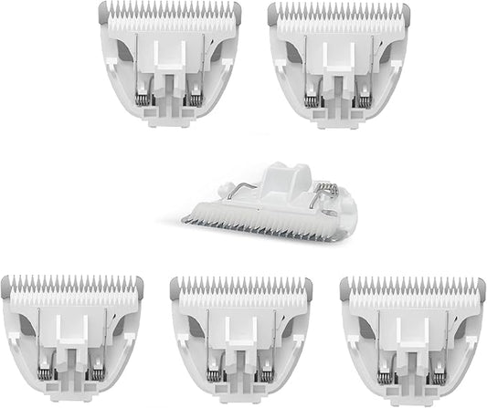 Founouly 6-Packs Home Professional Pet Dog Cat Grooming Clipper Replacement Blades Only