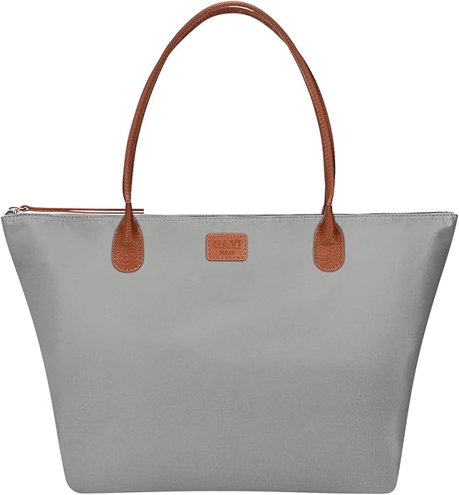 Nylon Tote Bag for Women, Large Foldable Weekend Hobo Purses for Women, Shoulder Tote Handbags with Zipper | Nylon, Large, Foldable, Weekend, Tote, with Zipper