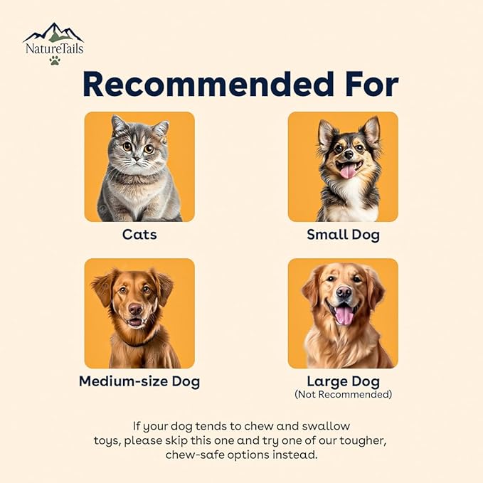 NatureTailsPaw Soft Dog & Cat Toy – Cute Squeaky Interactive Chew Toy for Puppies & Kittens, Durable Plush Teething Toy for Small, Medium & Large Breeds (Cow)