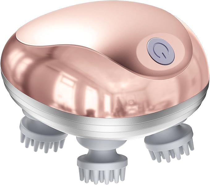 cotsoco Electric Pet Cat Massager for Cats and Dogs Care with 8 Massage Heads, Handheld Cordless Head Scratcher Scalp Massager for Hair Growth, Deep Clean and Stress Relax, Gifts for Women, Men,Pets