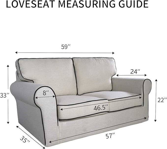 PureFit 100% Dual Waterproof Couch Cover Slipcovers for Couches and Sofas - Stretch Non Slip Fleece Sofa Covers Washable, Leakproof Furniture Protector for Kids, Pets, Dog (Loveseat, Black)