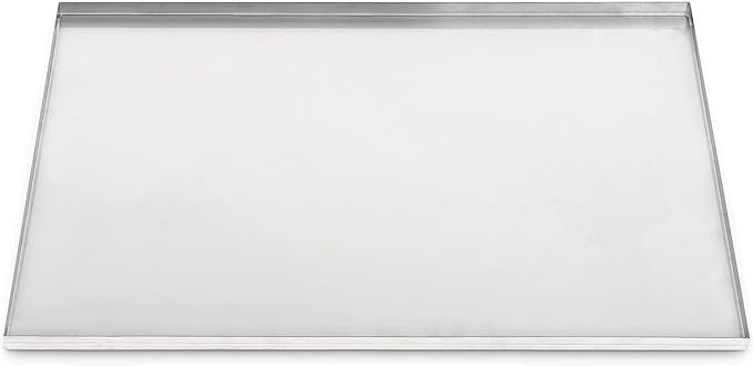 Pinnacle Systems 47.25" X 29.38" Metal Replacement Dog Crate Pan Chew Proof Crack Proof Pet Kennel Tray Central Dog Training Crate Pan Pet Supplies, Galvanized, 1" H