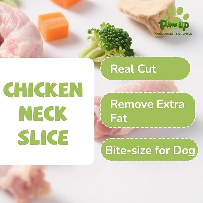 Freeze Dried Chicken Necks Dog Treats, Dog Food Toppers, Healthy Training Treats, Raw Single Ingredient, High Protein, 4.2 oz