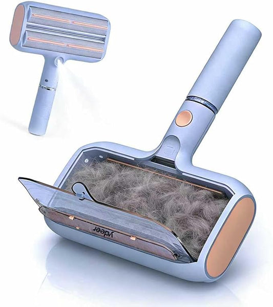 Ydeer Pet Hair Removal Tool with Water Spray & Large Fur Bin, Dual Roller Reusable Lint Remover for Couch, Carpet, Clothes and Car Seats