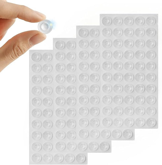 Cabinet Bumpers Soft Self-Adhesive Clear Rubber Bumper- Cabinet Door Bumpers Dots Clear stoppers Furniture Noise Reducing Silicone Rubber Pads Extremely Durable(200Pcs)