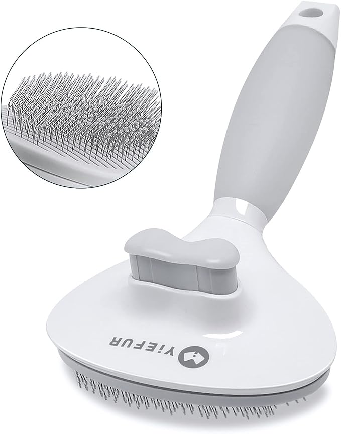Cat Hair Brush,Cat Brush for Shedding,Soft Silicone Self Cleaning Brushes for Short and Long Haired Cats for Grooming and Shedding