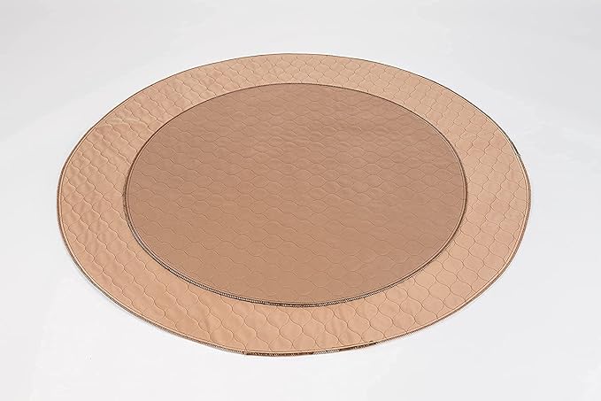 EZwhelp Reusable Dog Pee Pad, Washable Waterproof Mat for Dog Potty Training or Whelping Pad, Round, 60 Inch