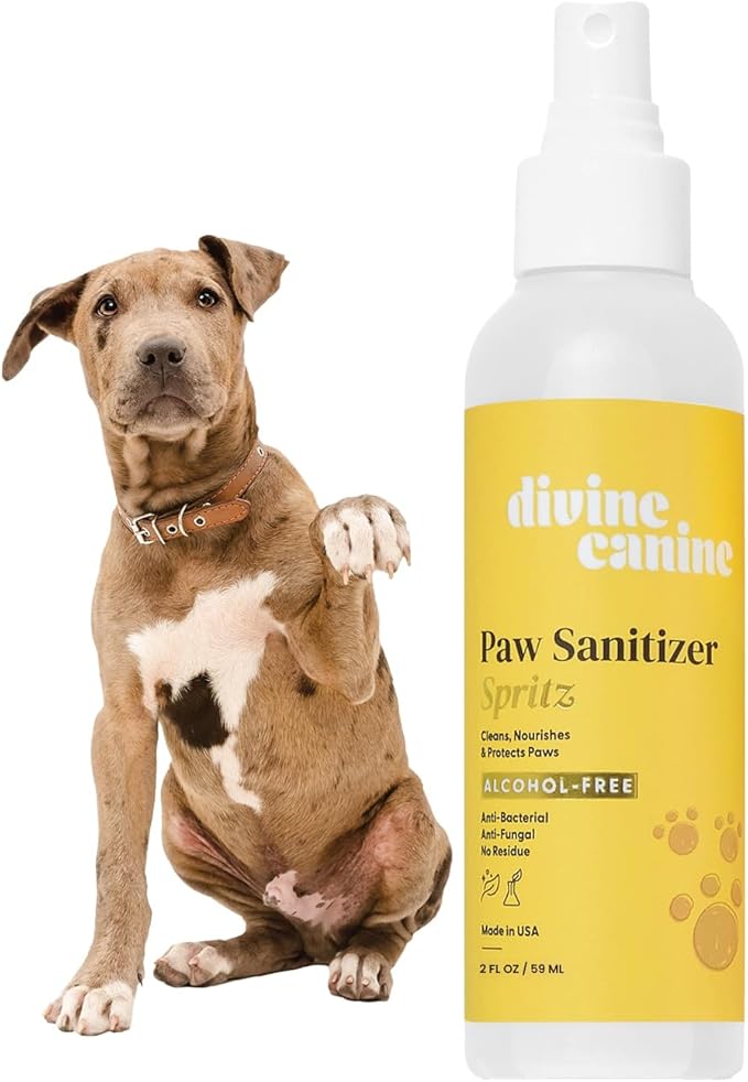 Dog Paw Cleaner - Alcohol Free Paw Cleansing Spray - Made with Coconut, Aloe, Copaiba Oil, and Lemongrass Oil to Nourish and Clean Paws - Made in The USA (Original 2 Oz)