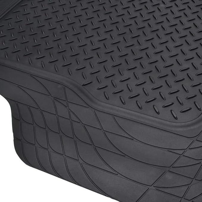 Heavy Duty Cargo Liner Floor Mat-All Weather Trunk Protection, Trimmable to Fit & Durable HD Rubber Protection for Car SUV Sedan Auto