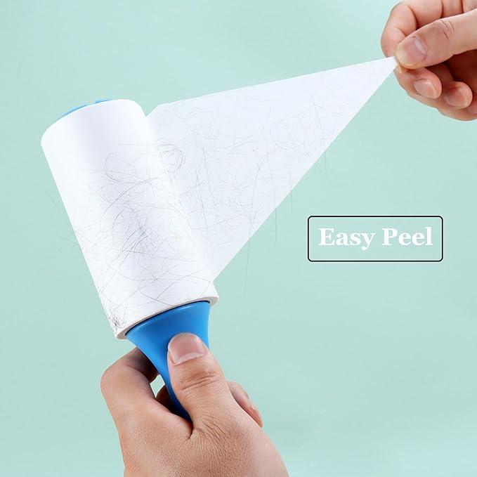 4 inch Lint Roller Refills for PetLovers Evercare Fedicelly Albatross and More Lint Rollers, Extra Sticky 90 Sheets per Refill, Pack of 4 Rolls, 360 Sheets Total (1 1/2 inch Inside Diameter)