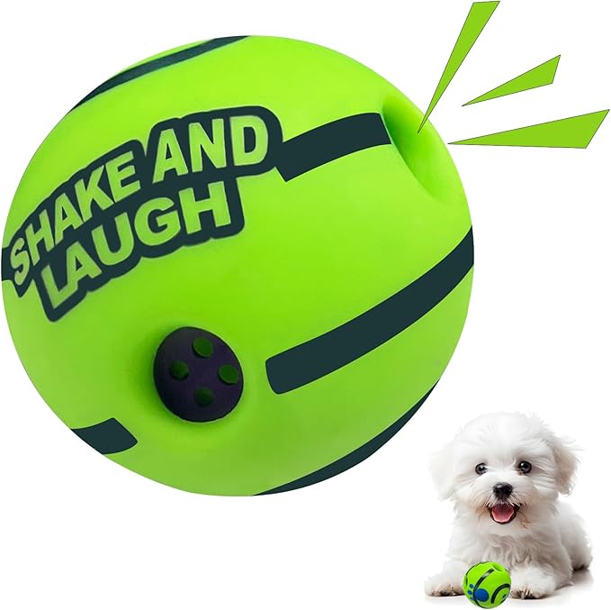 SHAKE AND LAUGH Dog Toys Ball, Interactive Dog Ball, Shaking with Gibbering Sound, for Training & Herding, XS, 2.75 in (7 cm)