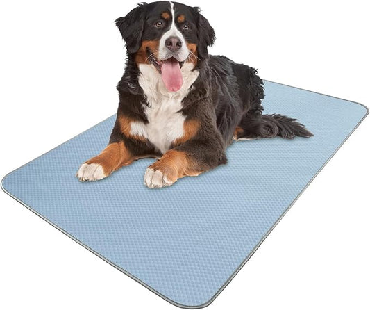 Buvlnee Summer Dog Cooling Mat Washable Ice Silk Self Cool Pad for Small Medium Large Dogs and Cats, Pet Sleeping Pad for Crate, Bed, Indoor & Outdoor Floor, Car Seats