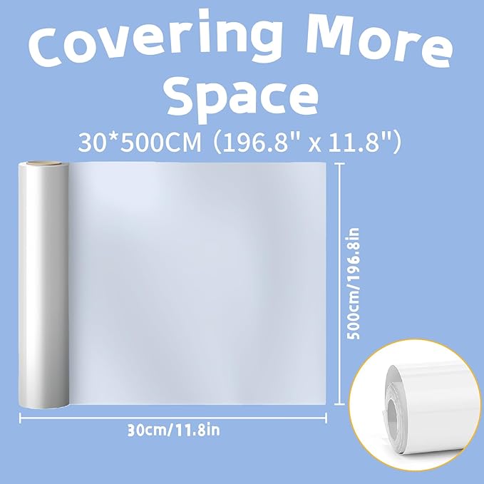 Anti Cat Scratch Furniture Protector: Thick Sticky Cat Proof Couch Cover 196.8" x 11.8" Clear Vinyl Dog Scratching Deterrent Tape for Door Sofa Wall Corner