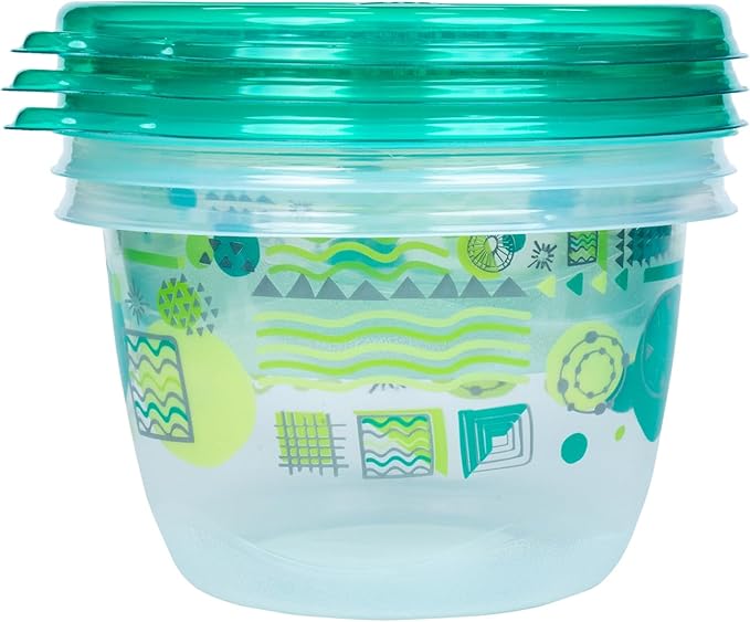Glad GladWare MatchWare Food Storage Containers with Lids, Reusable Plastic Containers Variety Pack for Lunch, Meal Prep, and Leftovers, Leak Resistant, Microwave and Dishwasher Safe, 20 Piece Set