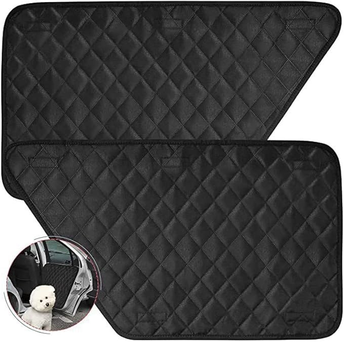 KACEPAR Car Door Covers for Dog Pet, Anti-Scratch Oxford Cloth Car Door Protector, Universal Fit, Black