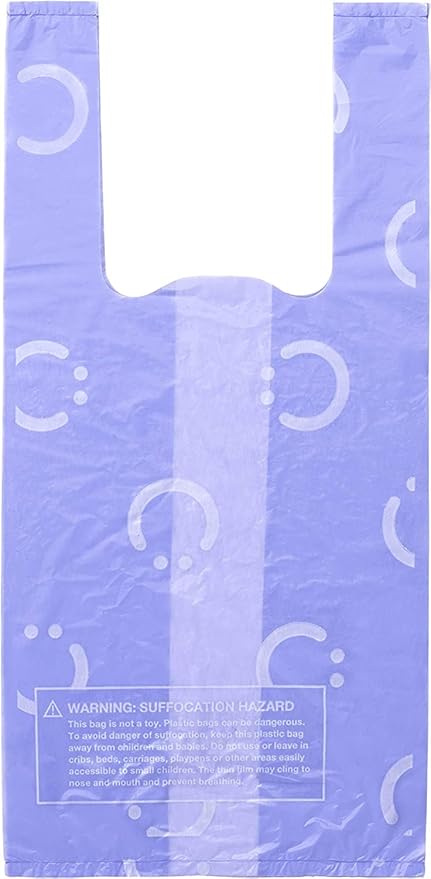 Ubbi Disposable Diaper Sacks, Lavender Scented, Easy-To-Tie Tabs, Diaper Disposal or Pet Waste Bags, 200 Count (Pack of 2)