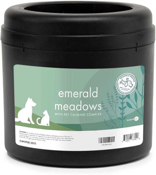 ScentAir Whisper Home Monthly Plug-in Refill, Fragrance Cartridge for Home and Office, Emerald Meadows Pet Calming