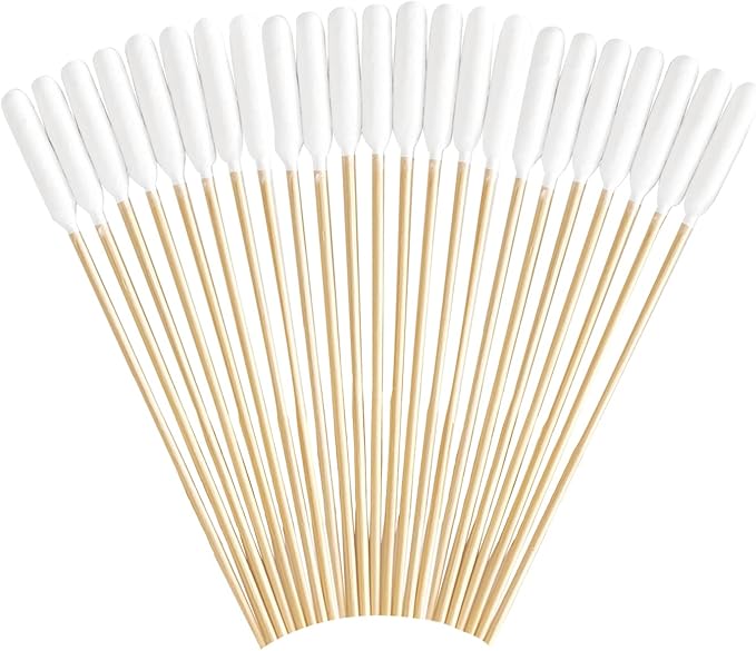 6 Inch Long Cotton Swabs for Dogs ，Cat，Small Pet Ears Cleaning, Pet Cotton Ear Buds Swabs,Ear Cleaning Swabs with Bamboo Handle,Apply for Daily Ear Cleaning Removes Wax, Dirt (200pcs)