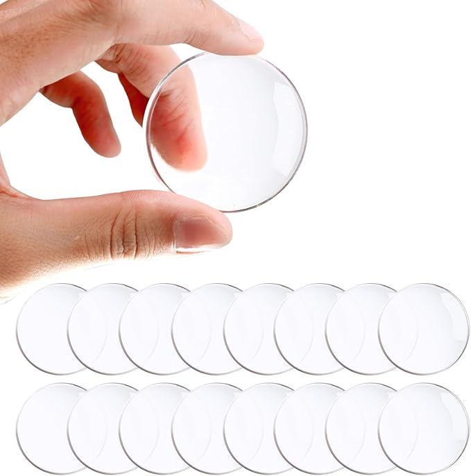 Door Stoppers for Wall, Etybetopstar 16PCS Self Strong Adhesive Door Knob Wall Protector, Quiet, Shock Absorbent Gel for Home, Office, Wall Protectors from Door Knobs (2", Clear)