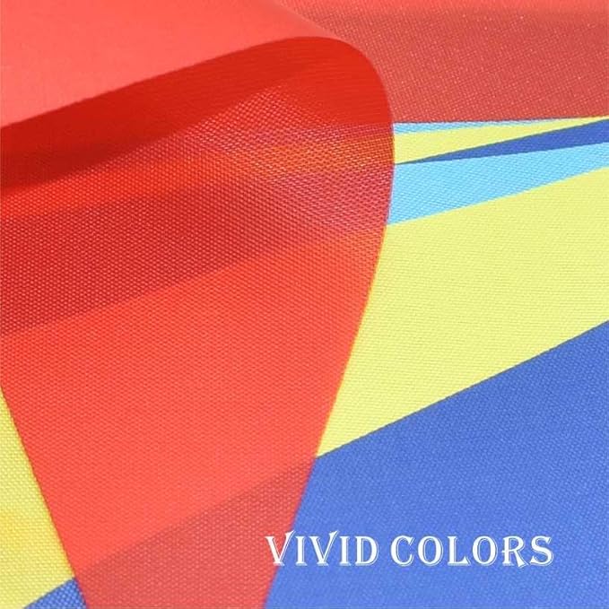 Red Blue Yellow Pennant Banner Triangle Flag Bunting Garland Decorations for Carnival Circus Clown Grand Opening Wedding Kids Birthday Baby Shower Outdoor Garden 60Feet 64 pcs
