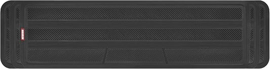 Motor Trend Heavy Duty Rear Back Seat Floor Mats 2nd or 3rd Row Floor Mat for Car, SUV & Van - All Weather SUV Black Runner Rubber Mat - Floor Runner Back Row Floor Mat Interior Accessories 57" x 15"