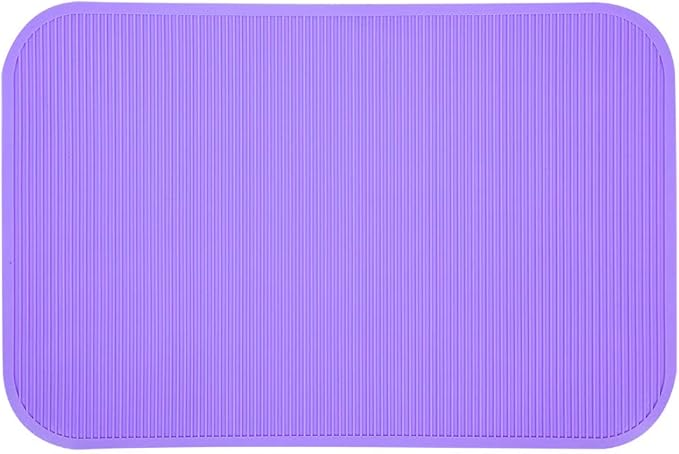Pet Grooming Mat, Pet Grooming Bathing Training Table, Professional Pet Grooming Table Top Mats Premium Non Slip Rubber Mat, Durable, Waterproof, and Easy to Clean (Purple)