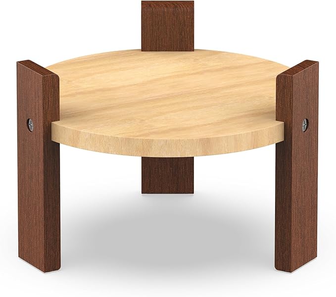 Feedoo Elevated Dog Bowl Stand, 6 Inch Height Raised Stand for Medium&Small Dogs, Durable Solid Hardwood Stand for 7.8Inch Bowls [No Dog Bowl Included]