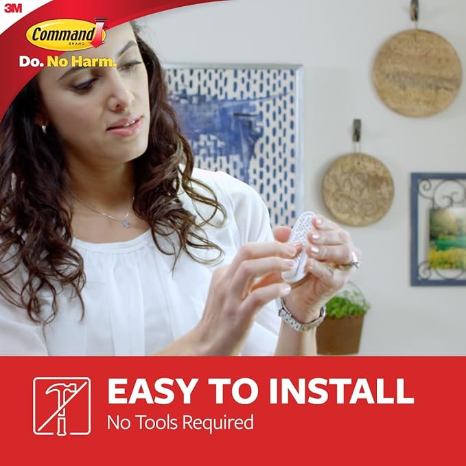 Command Medium Utility Hooks, 9 Wall Hooks and 12 Strips, Damage-Free Hanging with Adhesive, No Tools Great for Hanging Christmas Decorations, Holds up to 3 lb