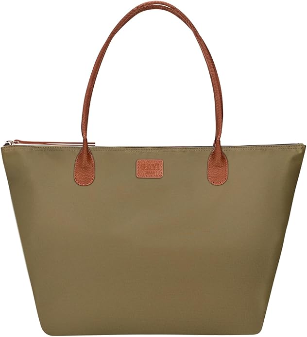 Nylon Tote Bag for Women, Large Foldable Weekend Hobo Purses for Women, Shoulder Tote Handbags with Zipper | Nylon, Large, Foldable, Weekend, Tote, with Zipper