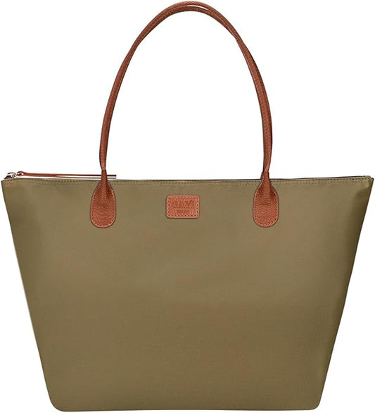 Nylon Tote Bag for Women, Large Foldable Weekend Hobo Purses for Women, Shoulder Tote Handbags with Zipper | Nylon, Large, Foldable, Weekend, Tote, with Zipper