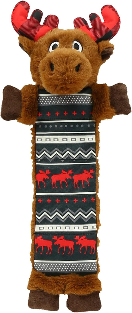 Lazy One Moose Squeaky Dog Toy, Soft Crinkle Toy for Dogs, Durable Fabric for Small, Medium, and Large Breeds