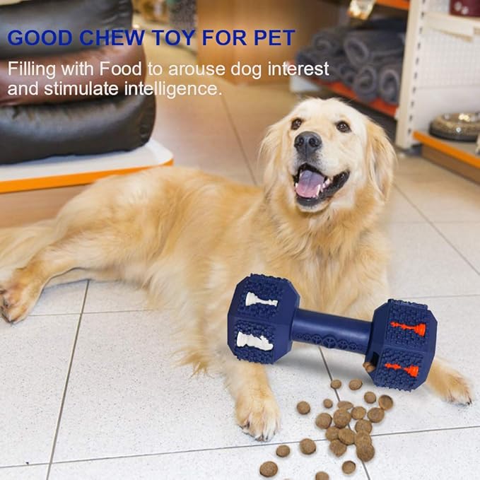 Hswaye Dog Chew Toys for Aggressive Chewers,Food Grade Non-Toxic Dental Pet Toy,Tough Durable Indestructible Dog Toys for Medium Large Dogs.Blue