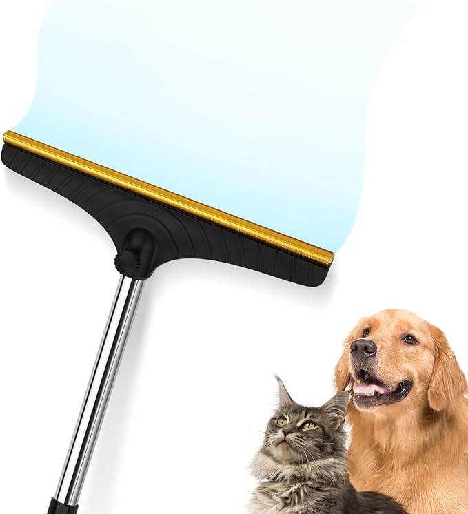 B-Land Carpet Rake for Pet Hair Removal, Reusable Pet Hair Removal Tool Cat Dog Hair Remover with 60” Long Adjustable Handle, Carpet Brush Carpet Scraper Pet Hair Remover Broom