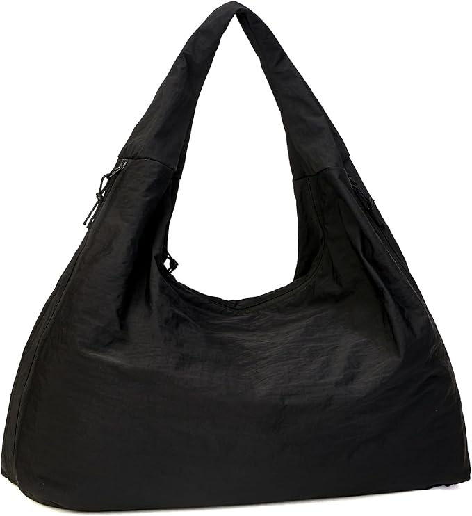 YDF Tote Bag for Women, Lightweight Foldable Nylon Slouchy Tote, Large Capacity Womens Hobo Bag for Travel, Gym, Daily Use