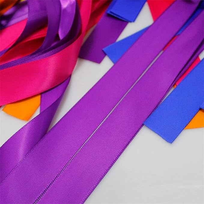Handmade Party Garland Hanging Decorations Preassembled Colorful Ribbon Tassel Garland Fabric Shabby Chic Banner for Wedding Bachelorette Baby Shower Birthday 40 Inches(L) X 14 Inches(H)