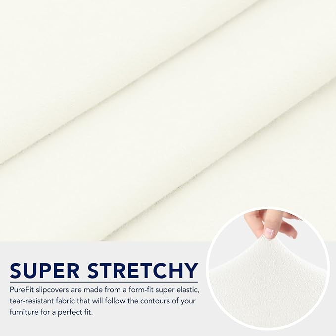 PureFit 100% Dual Waterproof Couch Cover Slipcovers for Couches and Sofas - Stretch Non Slip Fleece Sofa Covers Washable, Leakproof Furniture Protector for Kids, Pets, Dog (Loveseat, Beige)